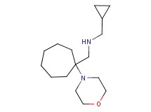 (cyclopropylmethyl){[1-(4-morpholinyl)cycloheptyl]methyl}amine