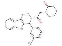 1-{2-[1-(3-methylphenyl)-1,3,4,9-tetrahydro-2H-beta-carbolin-2-yl]-2-oxoethyl}-2-piperidinone