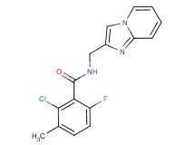 2-chloro-6-fluoro-N-(imidazo[1,2-a]pyridin-2-ylmethyl)-3-methylbenzamide