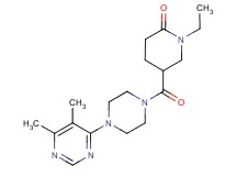 5-{[4-(5,6-dimethyl-4-pyrimidinyl)-1-piperazinyl]carbonyl}-1-ethyl-2-piperidinone