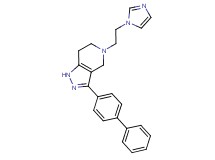 3-biphenyl-4-yl-5-[2-(1H-imidazol-1-yl)ethyl]-4,5,6,7-tetrahydro-1H-pyrazolo[4,3-c]pyridine