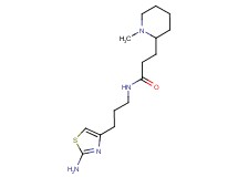 N-[3-(2-amino-1,3-thiazol-4-yl)propyl]-3-(1-methyl-2-piperidinyl)propanamide
