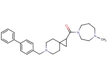 6-(4-biphenylylmethyl)-1-[(4-methyl-1,4-diazepan-1-yl)carbonyl]-6-azaspiro[2.5]octane