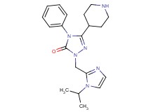 2-[(1-isopropyl-1H-imidazol-2-yl)methyl]-4-phenyl-5-(4-piperidinyl)-2,4-dihydro-3H-1,2,4-triazol-3-one dihydrochloride