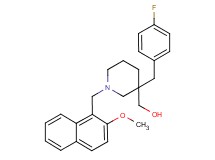 {3-(4-fluorobenzyl)-1-[(2-methoxy-1-naphthyl)methyl]-3-piperidinyl}methanol