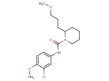 N-(3-chloro-4-methoxyphenyl)-2-(3-methoxypropyl)-1-piperidinecarboxamide