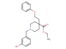 ethyl 1-(3-hydroxybenzyl)-4-(2-phenoxyethyl)-4-piperidinecarboxylate