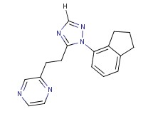 2-{2-[1-(2,3-dihydro-1H-inden-4-yl)-1H-1,2,4-triazol-5-yl]ethyl}pyrazine