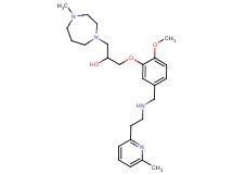 1-[2-methoxy-5-({[2-(6-methyl-2-pyridinyl)ethyl]amino}methyl)phenoxy]-3-(4-methyl-1,4-diazepan-1-yl)-2-propanol