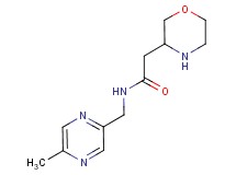 N-[(5-methyl-2-pyrazinyl)methyl]-2-(3-morpholinyl)acetamide hydrochloride
