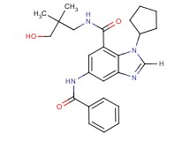5-(benzoylamino)-1-cyclopentyl-N-(3-hydroxy-2,2-dimethylpropyl)-1H-benzimidazole-7-carboxamide