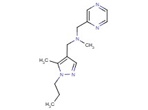 N-methyl-1-(5-methyl-1-propyl-1H-pyrazol-4-yl)-N-(pyrazin-2-ylmethyl)methanamine