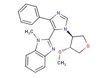 2-{1-[(3S*,4R*)-4-methoxytetrahydrofuran-3-yl]-4-phenyl-1H-imidazol-5-yl}-1-methyl-1H-benzimidazole
