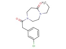 1-[(3-chlorophenyl)acetyl]-4-propyl-1,4-diazepan-5-one
