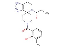 2-methyl-6-[(5-propionyl-1,5,6,7-tetrahydro-1'H-spiro[imidazo[4,5-c]pyridine-4,4'-piperidin]-1'-yl)carbonyl]phenol