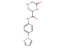 6-oxo-N-[4-(1H-pyrazol-1-yl)phenyl]piperazine-2-carboxamide