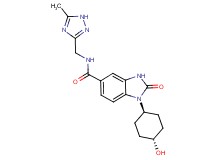 1-(trans-4-hydroxycyclohexyl)-N-[(5-methyl-1H-1,2,4-triazol-3-yl)methyl]-2-oxo-2,3-dihydro-1H-benzimidazole-5-carboxamide
