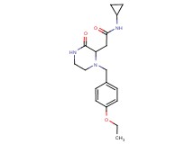 N-cyclopropyl-2-[1-(4-ethoxybenzyl)-3-oxo-2-piperazinyl]acetamide