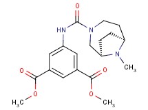 dimethyl 5-({[(1R*,6S*)-9-methyl-3,9-diazabicyclo[4.2.1]non-3-yl]carbonyl}amino)isophthalate