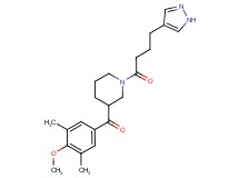 (4-methoxy-3,5-dimethylphenyl){1-[4-(1H-pyrazol-4-yl)butanoyl]piperidin-3-yl}methanone