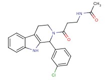 N-{3-[1-(3-chlorophenyl)-1,3,4,9-tetrahydro-2H-beta-carbolin-2-yl]-3-oxopropyl}acetamide