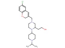 2-[4-[(6-chloro-2H-chromen-3-yl)methyl]-1-(1-isopropyl-4-piperidinyl)-2-piperazinyl]ethanol