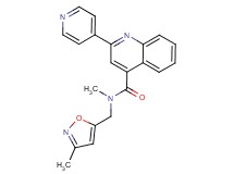 N-methyl-N-[(3-methyl-5-isoxazolyl)methyl]-2-(4-pyridinyl)-4-quinolinecarboxamide