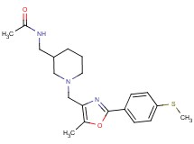 N-{[1-({5-methyl-2-[4-(methylthio)phenyl]-1,3-oxazol-4-yl}methyl)piperidin-3-yl]methyl}acetamide