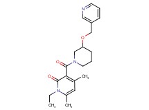 1-ethyl-4,6-dimethyl-3-{[3-(3-pyridinylmethoxy)-1-piperidinyl]carbonyl}-2(1H)-pyridinone