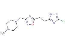 1-({5-[2-(3-chloro-1H-1,2,4-triazol-5-yl)ethyl]-1,2,4-oxadiazol-3-yl}methyl)-4-methylpiperazine