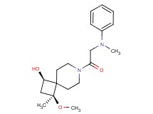 (1R*,3S*)-3-methoxy-3-methyl-7-(N-methyl-N-phenylglycyl)-7-azaspiro[3.5]nonan-1-ol
