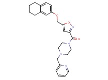 1-(2-pyridinylmethyl)-4-({5-[(5,6,7,8-tetrahydro-2-naphthalenyloxy)methyl]-3-isoxazolyl}carbonyl)piperazine