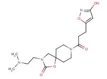 3-[2-(dimethylamino)ethyl]-8-[3-(3-hydroxyisoxazol-5-yl)propanoyl]-1-oxa-3,8-diazaspiro[4.5]decan-2-one