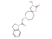 8-[2-(2,3-dihydro-1H-indol-1-yl)-2-oxoethyl]-3-methyl-1-oxa-3,8-diazaspiro[4.6]undecan-2-one