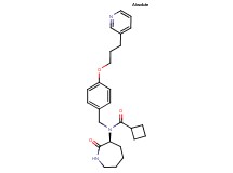 N-[(3S)-2-oxo-3-azepanyl]-N-{4-[3-(3-pyridinyl)propoxy]benzyl}cyclobutanecarboxamide