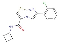 6-(2-chlorophenyl)-N-cyclobutylimidazo[2,1-b][1,3]thiazole-3-carboxamide