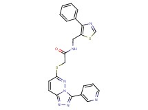 N-[(4-phenyl-1,3-thiazol-5-yl)methyl]-2-{[3-(3-pyridinyl)[1,2,4]triazolo[4,3-b]pyridazin-6-yl]thio}acetamide