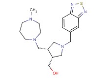 {(3R*,4S*)-1-(2,1,3-benzothiadiazol-5-ylmethyl)-4-[(4-methyl-1,4-diazepan-1-yl)methyl]pyrrolidin-3-yl}methanol