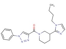 3-(1-butyl-1H-imidazol-2-yl)-1-[(1-phenyl-1H-1,2,3-triazol-4-yl)carbonyl]piperidine