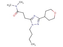 3-[1-butyl-3-(tetrahydro-2H-pyran-4-yl)-1H-1,2,4-triazol-5-yl]-N,N-dimethylpropanamide