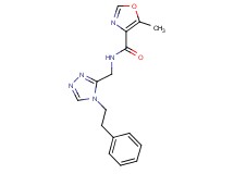 5-methyl-N-{[4-(2-phenylethyl)-4H-1,2,4-triazol-3-yl]methyl}-1,3-oxazole-4-carboxamide