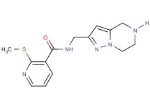 2-(methylthio)-N-(4,5,6,7-tetrahydropyrazolo[1,5-a]pyrazin-2-ylmethyl)nicotinamide hydrochloride