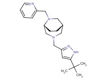(1S*,5R*)-3-[(5-tert-butyl-1H-pyrazol-3-yl)methyl]-6-(2-pyridinylmethyl)-3,6-diazabicyclo[3.2.2]nonane