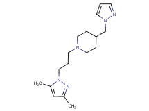 1-[3-(3,5-dimethyl-1H-pyrazol-1-yl)propyl]-4-(1H-pyrazol-1-ylmethyl)piperidine trifluoroacetate