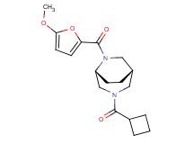 (1S*,5R*)-3-(cyclobutylcarbonyl)-6-(5-methoxy-2-furoyl)-3,6-diazabicyclo[3.2.2]nonane