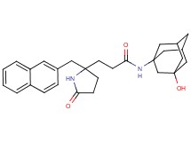 N-(3-hydroxy-1-adamantyl)-3-[2-(2-naphthylmethyl)-5-oxo-2-pyrrolidinyl]propanamide