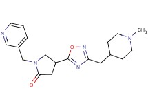 4-{3-[(1-methyl-4-piperidinyl)methyl]-1,2,4-oxadiazol-5-yl}-1-(3-pyridinylmethyl)-2-pyrrolidinone