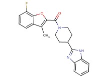 2-{1-[(7-fluoro-3-methyl-1-benzofuran-2-yl)carbonyl]-4-piperidinyl}-1H-benzimidazole