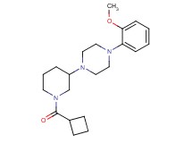 1-[1-(cyclobutylcarbonyl)-3-piperidinyl]-4-(2-methoxyphenyl)piperazine