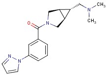 N,N-dimethyl-1-{(1R*,5S*,6r)-3-[3-(1H-pyrazol-1-yl)benzoyl]-3-azabicyclo[3.1.0]hex-6-yl}methanamine